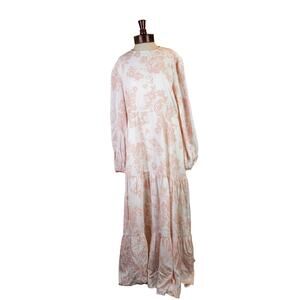 The Drop @Withloveleena Floral Print Tiered Maxi Modest Clothing dress New Sz XL